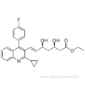 6-Heptenoic acid, 7-[2-cyclopropyl-4-(4-fluorophenyl)-3-quinolinyl]-3,5-dihydroxy-, ethyl ester,( 57187671,3R,5S,6E)- CAS 167073-19-0